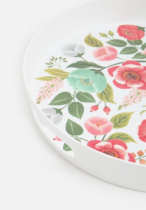 Excellent Houseware - Rosy outdoor serving tray - Multi