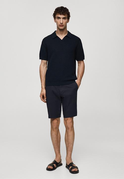 MANGO - Bermuda shorts gracia - navy