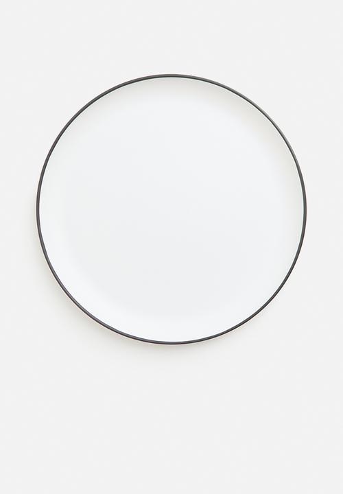 Excellent Houseware - Saga outdoor plate set of 4 - white