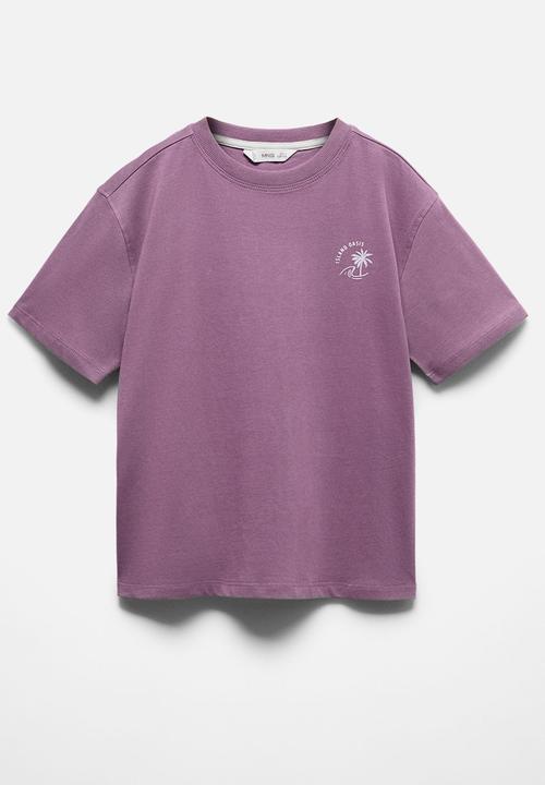 MANGO - T-shirt hori - medium purple