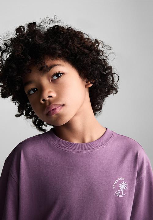 MANGO - T-shirt hori - medium purple