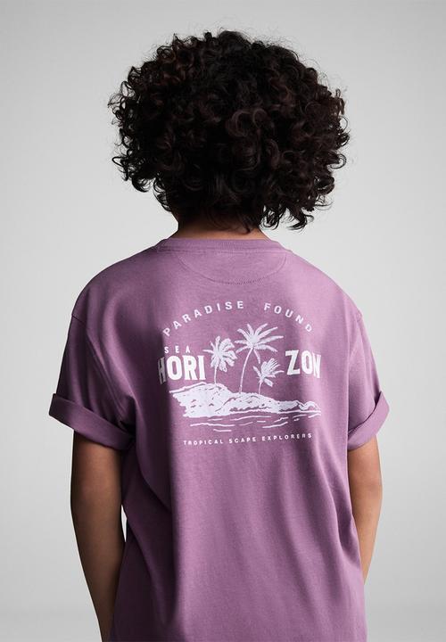 MANGO - T-shirt hori - medium purple