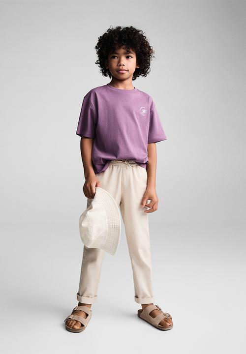 MANGO - T-shirt hori - medium purple