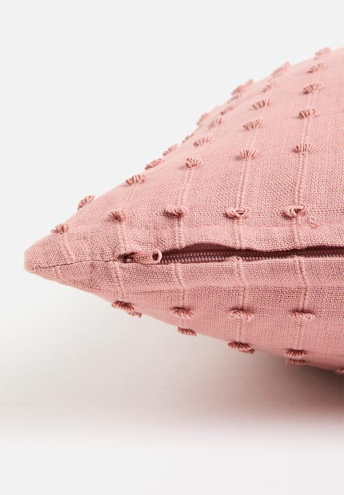 H&S - Dobby cushion - pink