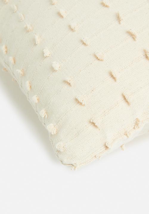 H&S - Dobby cushion - cream