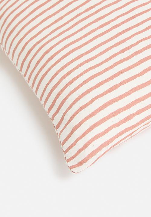 H&S - Milly stripe cushion - pink