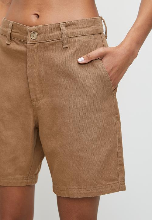 Trendyol - Mink Regular Fit Bermuda Shorts - Mink