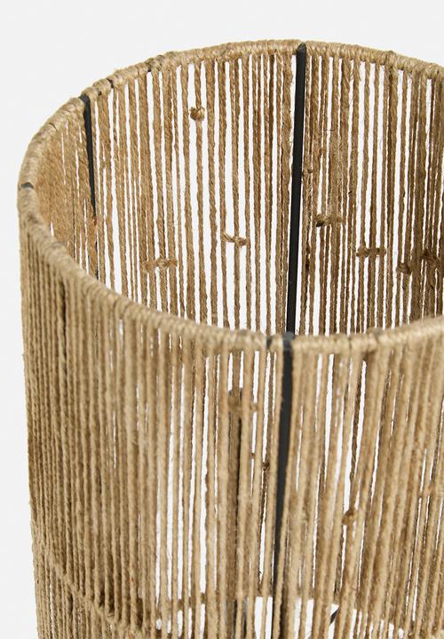 Sixth Floor - Quad jute table lamp - Natural