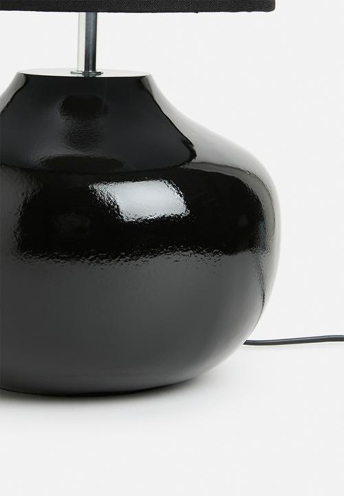 Sixth Floor - Cylinder table lamp - Black