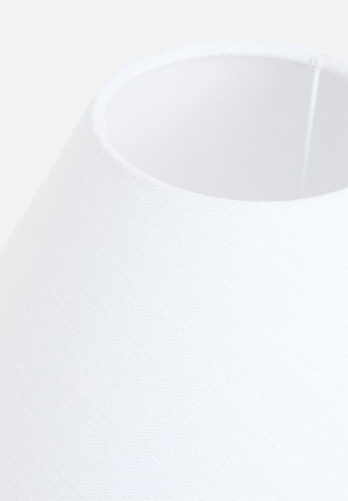 Sixth Floor - Saturn concrete table lamp - White