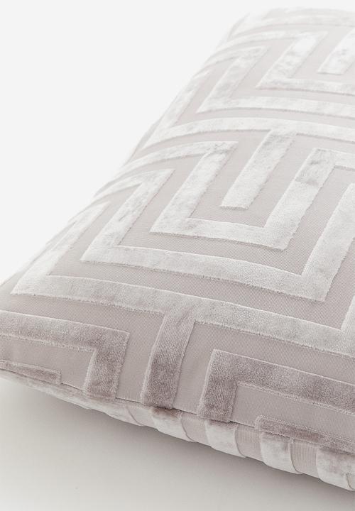 H&M - Velvet cushion cover - grey