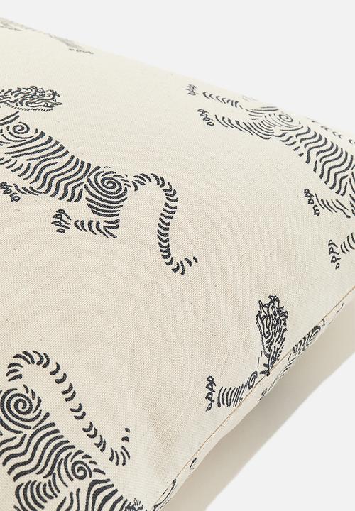 H&M - Patterned cushion cover - beige