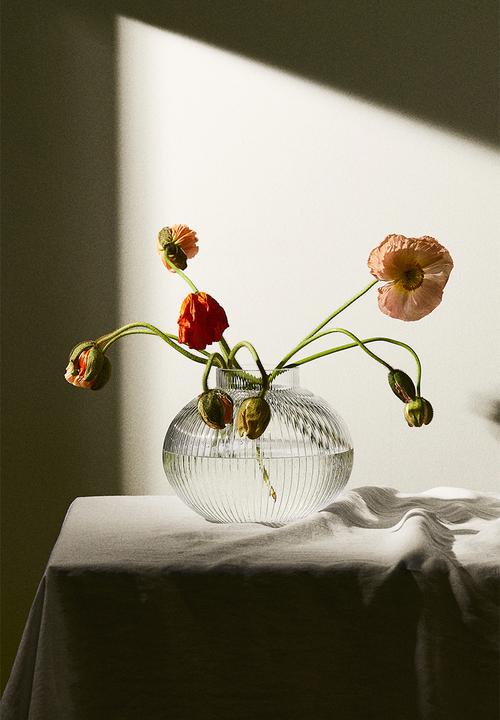 H&M - Glass vase - transparent
