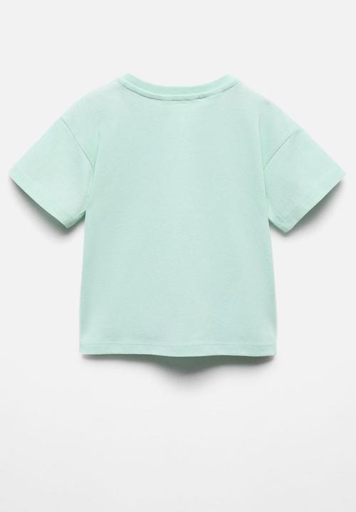 MANGO - T-shirt brigade - turquoise/aqua