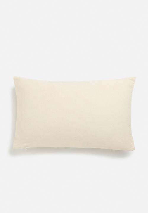 H&S - Maze cushion - natural & mustard