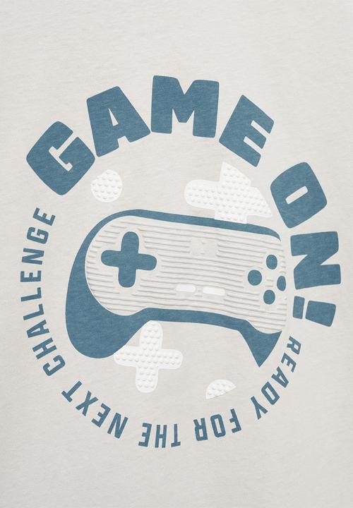 MANGO - T-shirt gameon - light/pastel gray