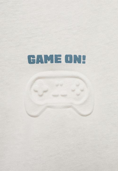 MANGO - T-shirt gameon - light/pastel gray
