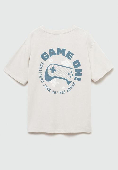 MANGO - T-shirt gameon - light/pastel gray