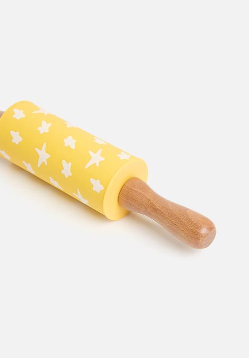 Excellent Houseware - Dino baking set - yellow & silver