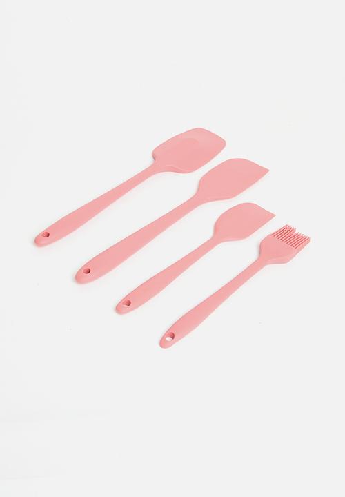 Excellent Houseware - Kitchen tools set of 4 - Coral