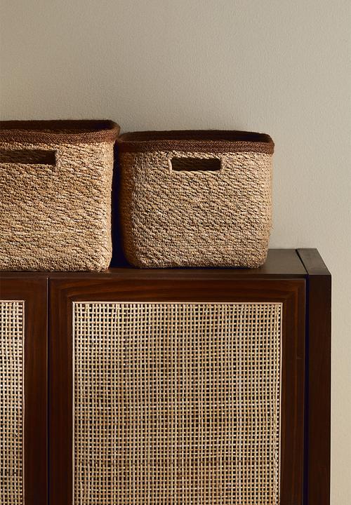 H&M - Small seagrass storage basket - beige