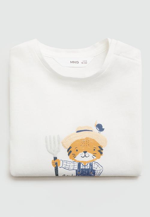 MANGO - T-shirt garden - neutral