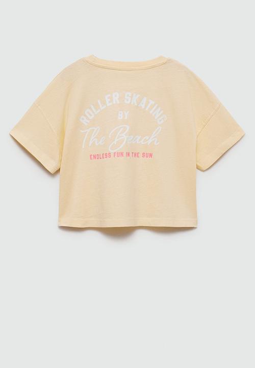 MANGO - T-shirt skate - yellow