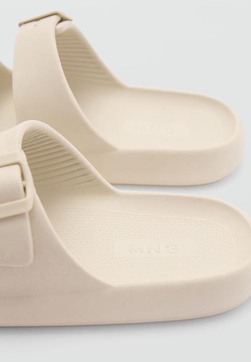 MANGO - Flip-flop biorub - light brown 