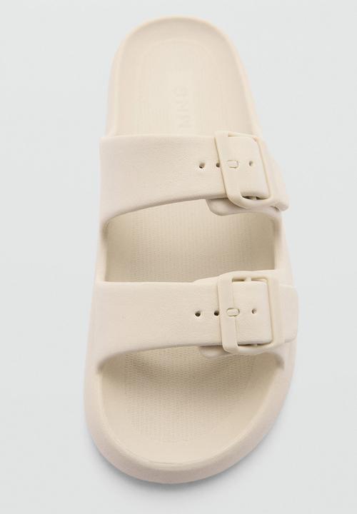 MANGO - Flip-flop biorub - light brown 