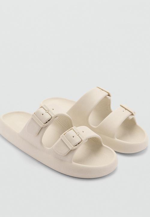 MANGO - Flip-flop biorub - light brown 