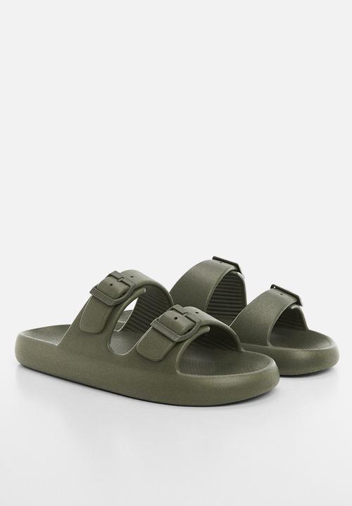 MANGO - Flip-flop biorub - khaki