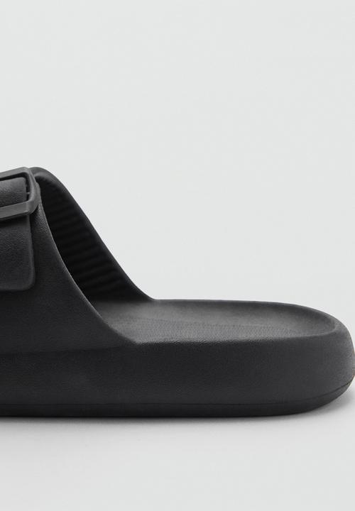 MANGO - Flip-flop biorub - black