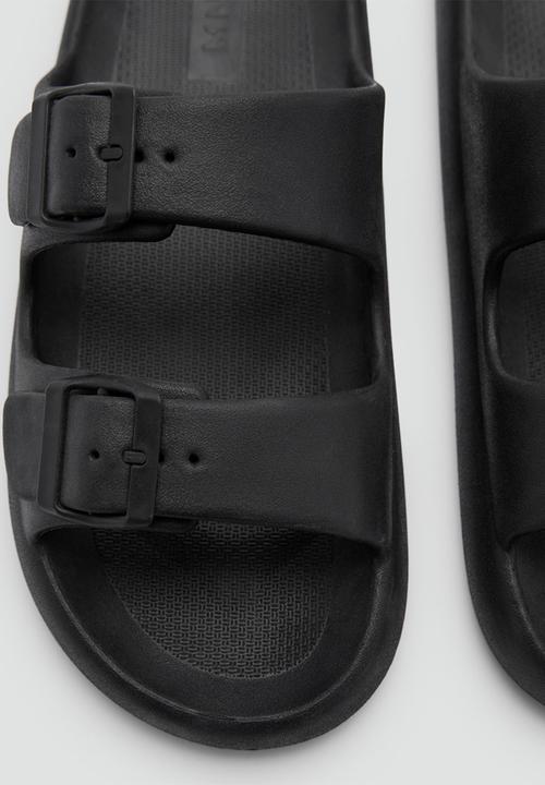 MANGO - Flip-flop biorub - black