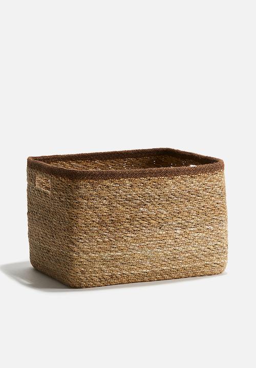 H&M - Seagrass storage basket - beige,multi