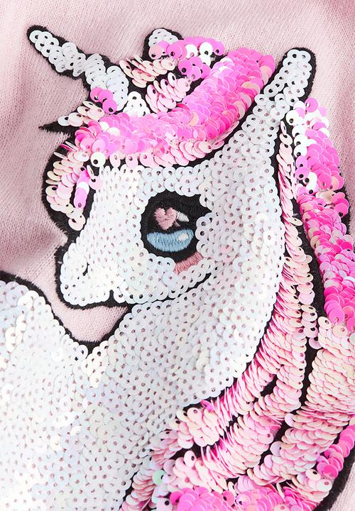 H&M - Reversible sequin-motif jumper - pink