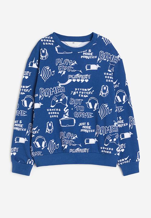 H&M - Printed sweatshirt - blue