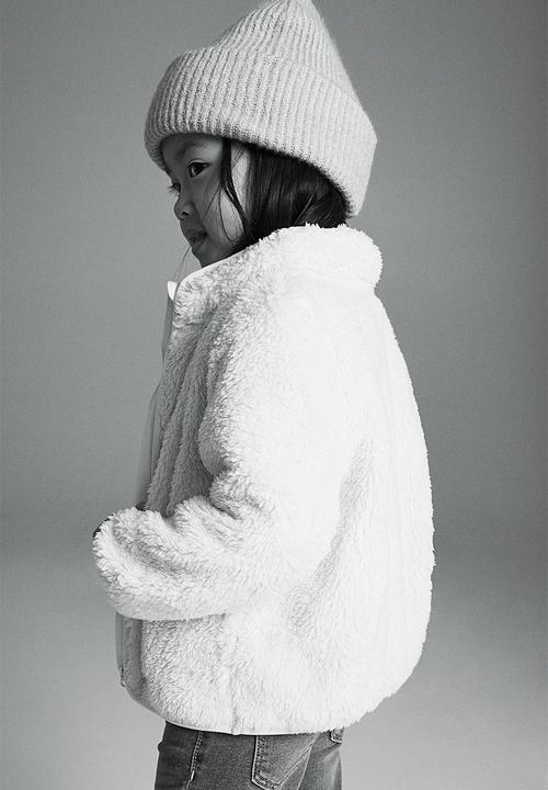 H&M - Pile jacket - white