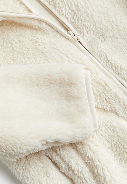 H&M - Pile jacket - white