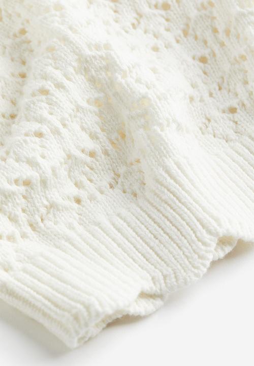 H&M - Pointelle-knit jumper - white