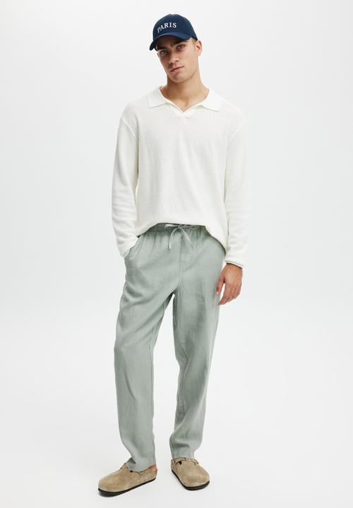 Cotton On - Linen pant - washed military