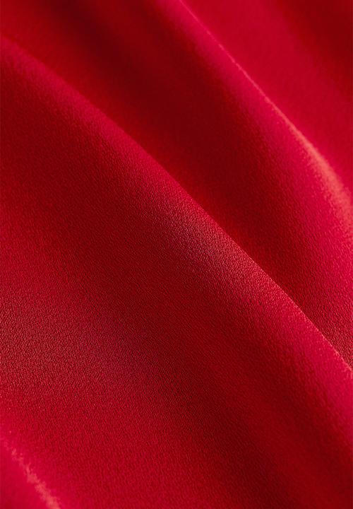 H&M - Draped blouse - red