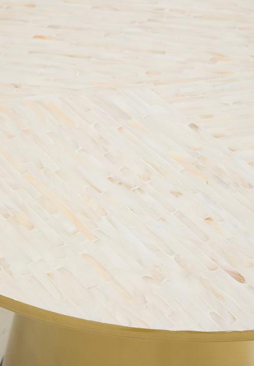 Sixth Floor - Terry inlay coffee table - gold