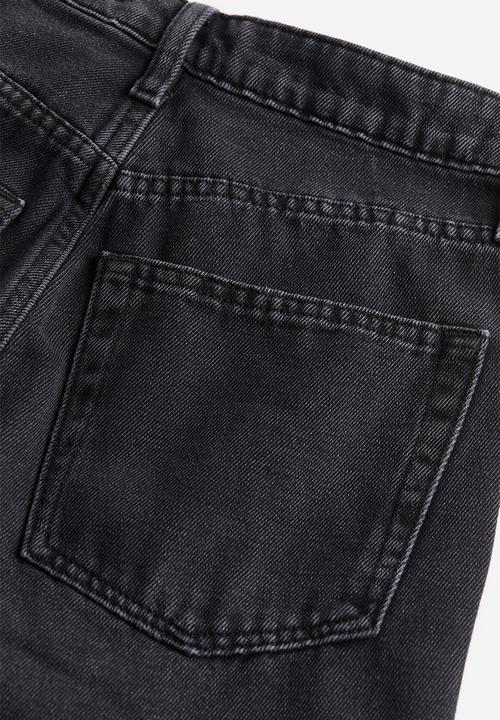 H&M - Straight high jeans - black