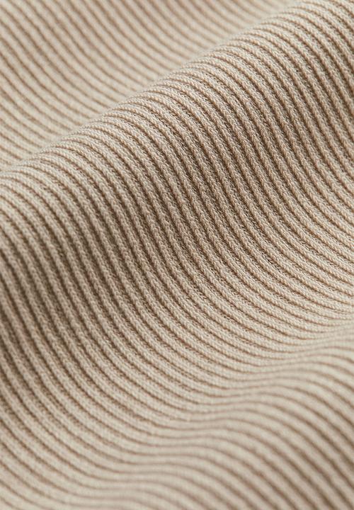 H&M - Rib-knit bodycon dress - beige