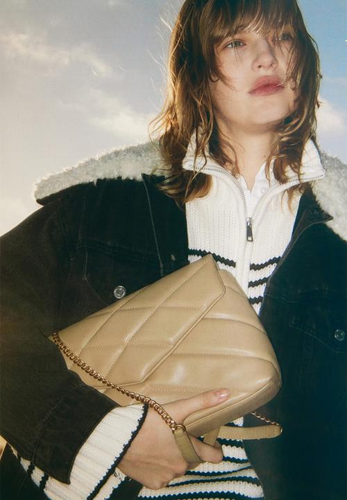 H&M - Quilted shoulder bag - beige