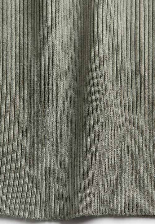 H&M - Rib-knit top - green