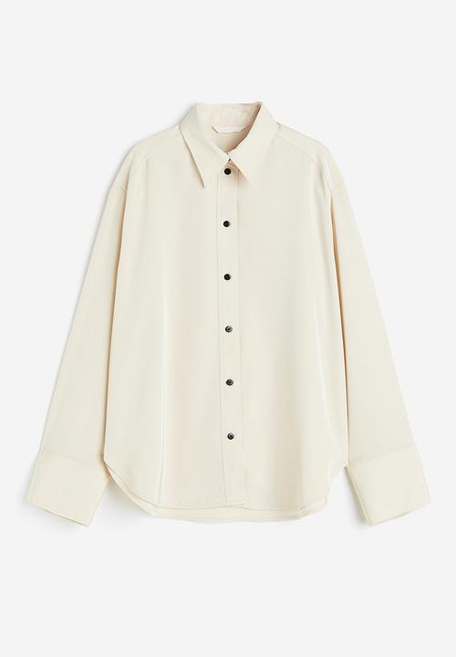 H&M - Twill blouse - beige 