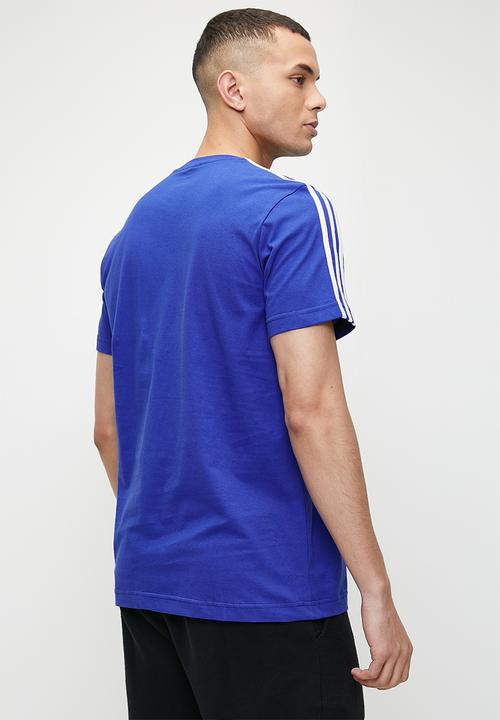 adidas Performance - 3 Stripe sj tee- semi lucid blue