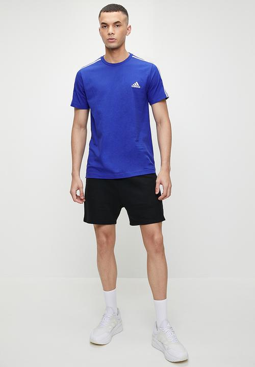 adidas Performance - 3 Stripe sj tee- semi lucid blue