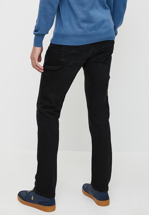 POLO - Nairobi pjc slim leg denim - black